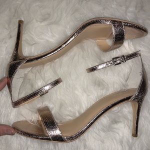 Express Rose Gold Strappy Heel